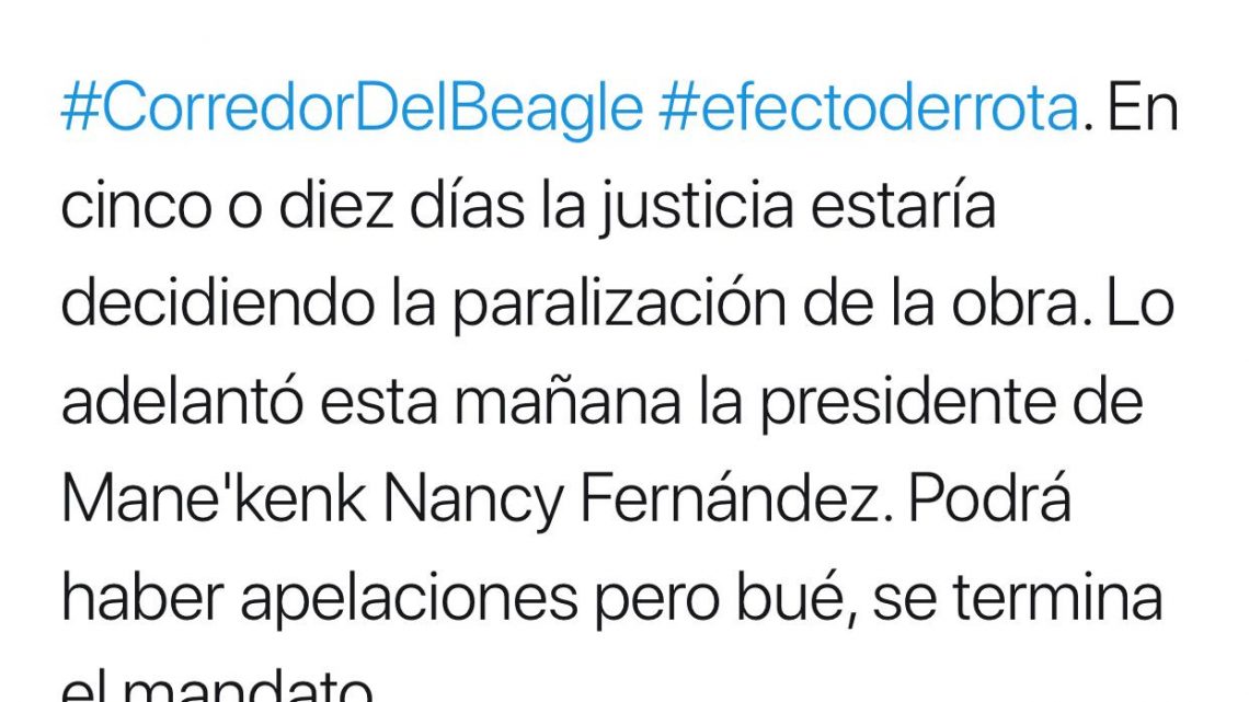 Periodista fueguina que vive en La Plata adelantó presunta decisión judicial. Periodista fueguina que vive en La Plata adelantó presunta decisión judicial.