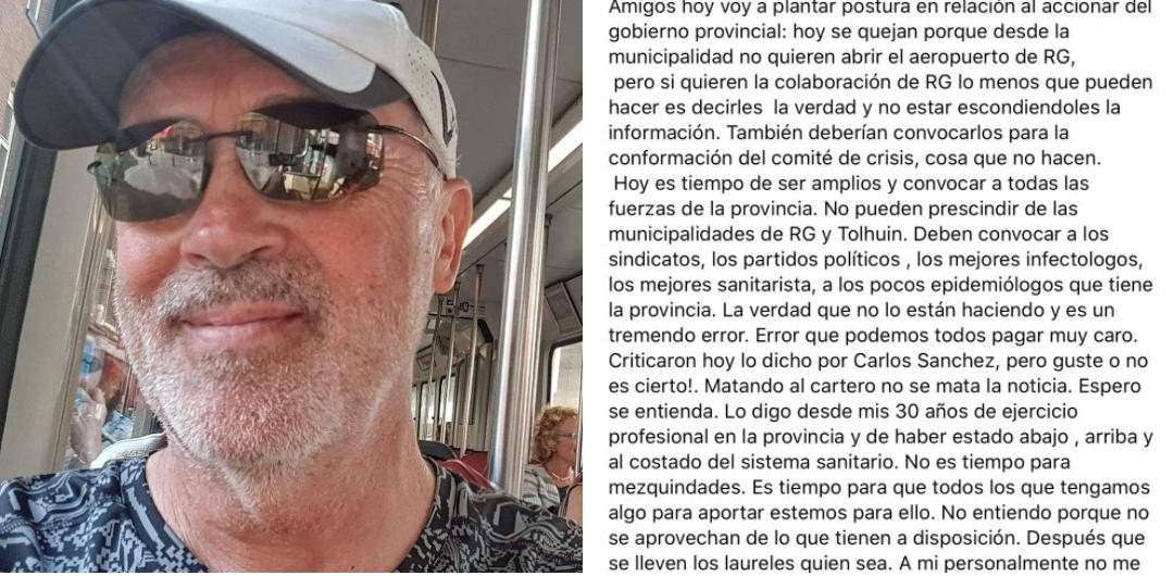 FUERTE CRÍTICA DE EX MINISTRO DE SALUD A LA GESTIÓN PROVINCIAL DE LA CRISIS FUERTE CRÍTICA DE EX MINISTRO DE SALUD A LA GESTIÓN PROVINCIAL DE LA CRISIS