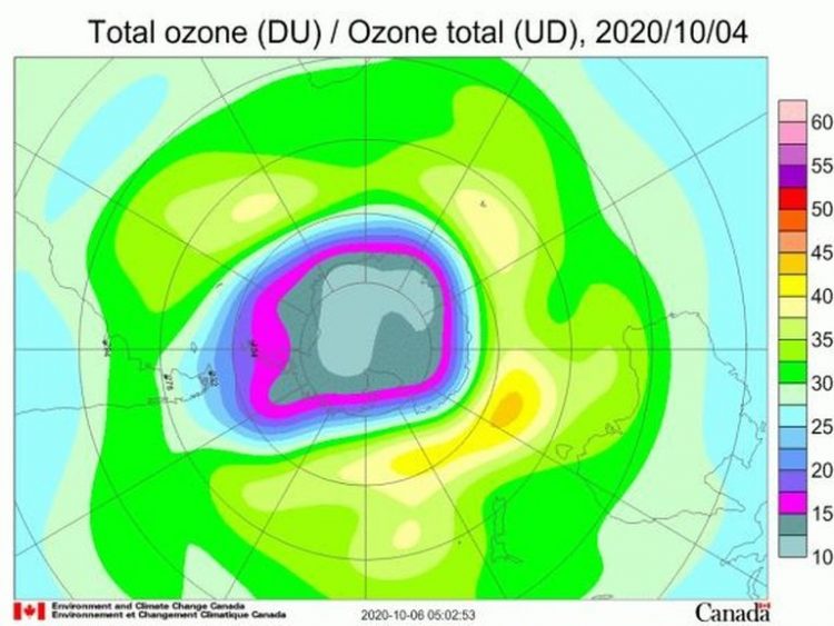 Advierten que el agujero de ozono de la Antártida es el más grande de los últimos 15 años
