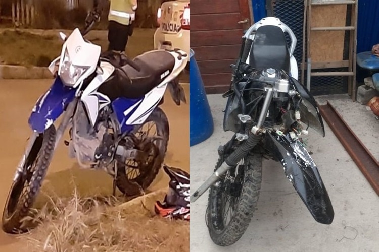 A la Policia le robaron una moto incautada y esta protagonizo un accidente A la Policia le robaron una moto incautada y esta protagonizo un accidente