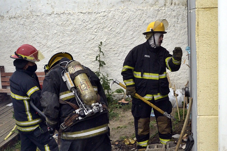 Asado termino en un principio de incendio Asado termino en un principio de incendio
