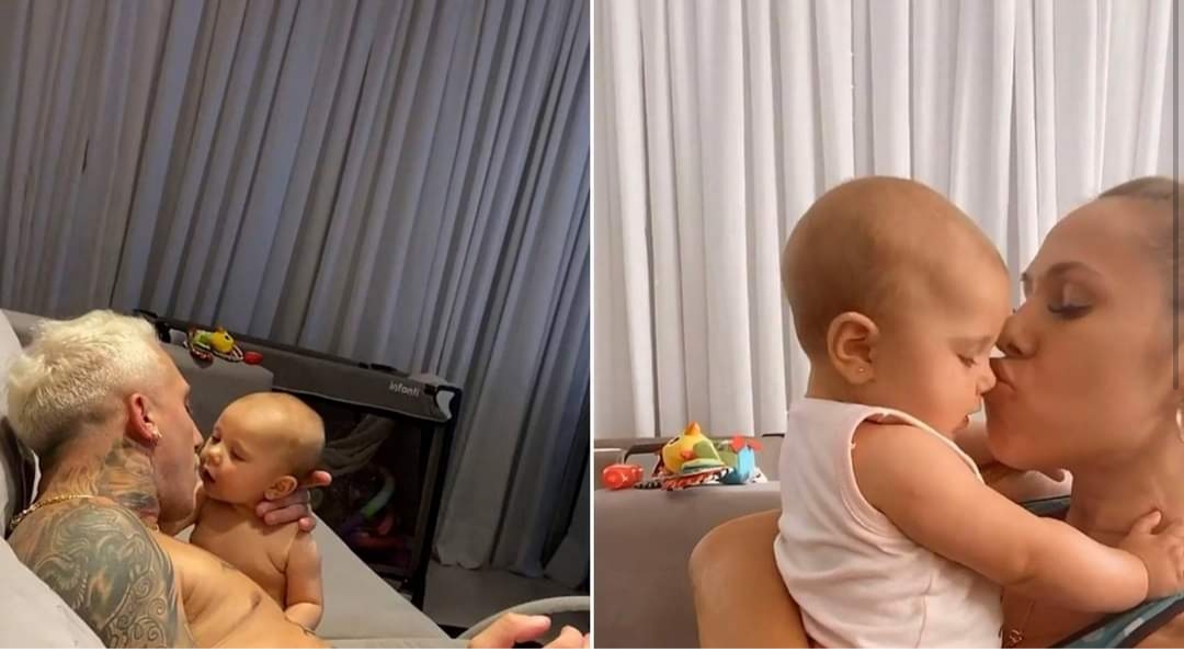 El Polaco y Barby Silenzi fueron criticados por besar en la boca a su beba de seis meses El Polaco y Barby Silenzi fueron criticados por besar en la boca a su beba de seis meses