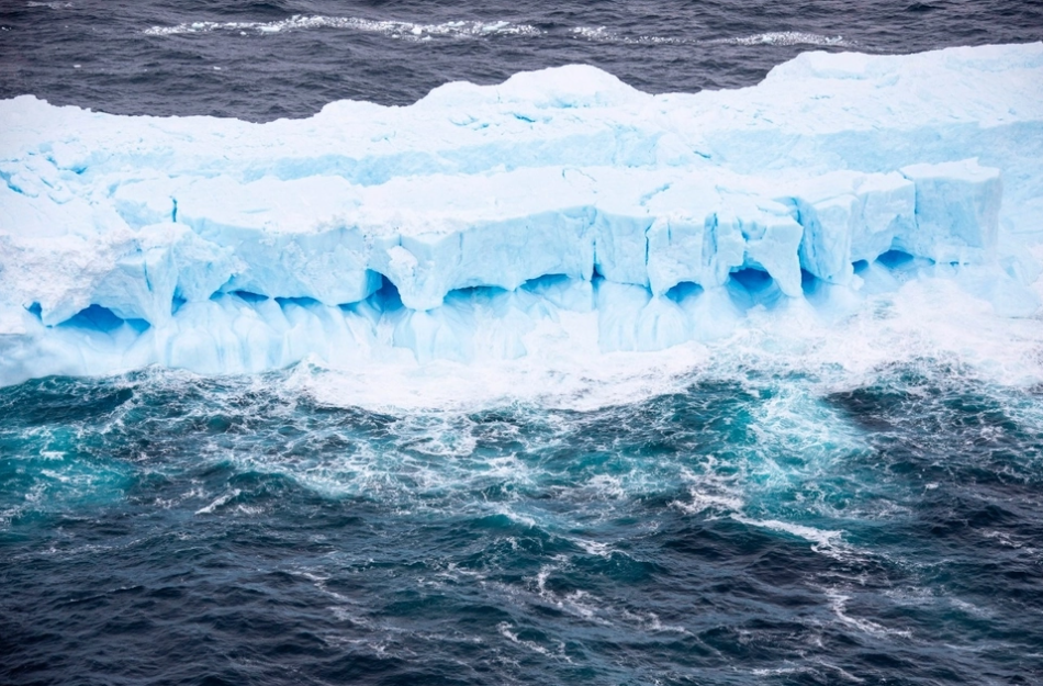 Así se ve el iceberg más grande del mundo desde el aire