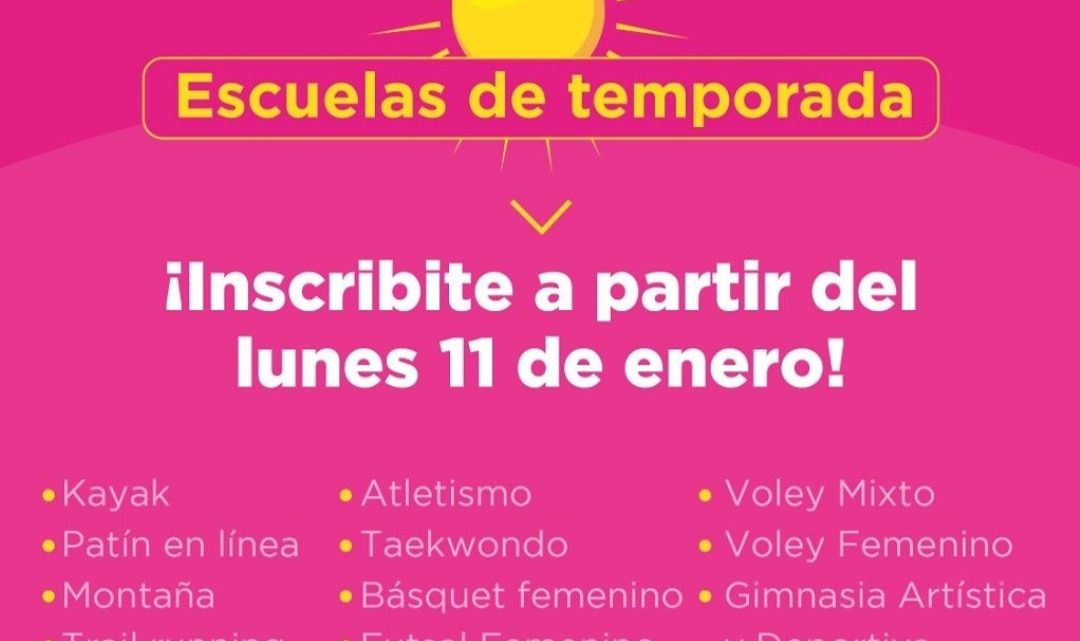 La municipalidad de Ushuaia abre las inscripciones para las escuelas de temporada del instituto de deportes La municipalidad de Ushuaia abre las inscripciones para las escuelas de temporada del instituto de deportes
