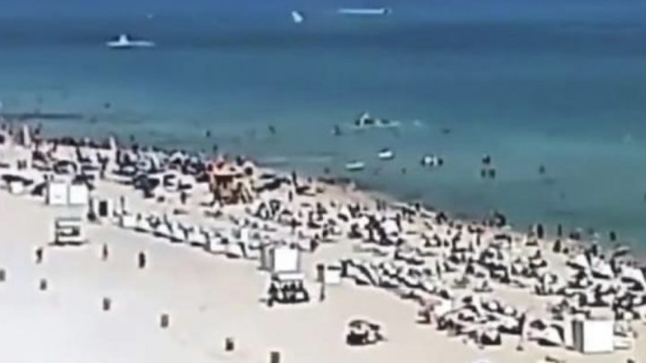 Se estrelló un helicóptero frente a una playa de Miami Beach: al menos dos personas heridas